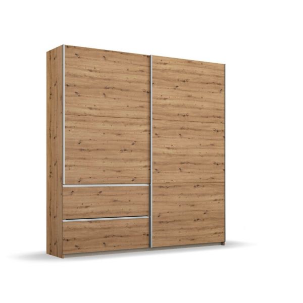 Rauch Sevilla Artisan Oak Colour Sliding Door Wardrobe