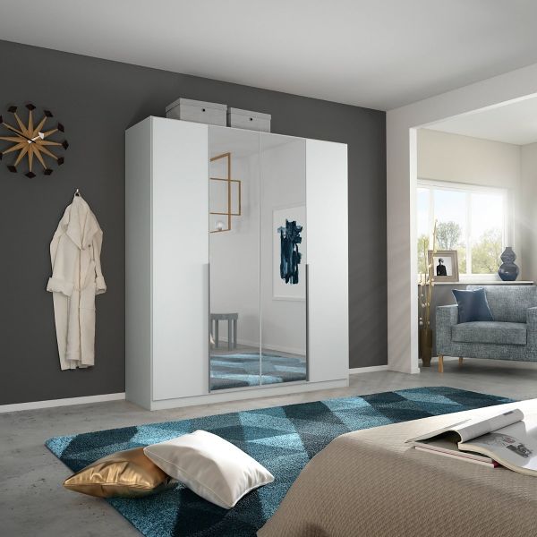 Rauch Alabama 4 door silk Grey wardrobe