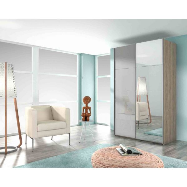 Rauch Stuttgart Sanremo Oak Light Sliding Door Robe