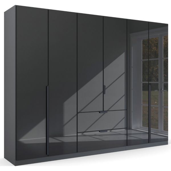 Rauch WardrobesGerman Wardrobe6 doors Combi WardrobeWardrobe with DrawersWardrobe with Mirror Front