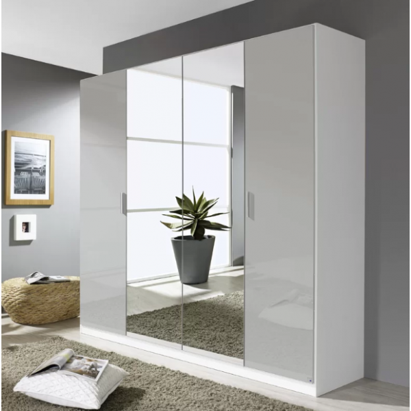 Rauch Stuttgart 4-Door Wardrobe 4 Door Wardrobe with shelves181CM Wardrobe 1.81M Wardrobe