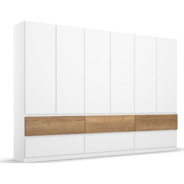 Rauch Winnipeg Alpine White 6 Door 4 Drawer WardrobeAlpine White 6-Door Hinged Combi Wardrobe Rauch Winnipeg Wardrobe Modern Hinged Door Wardrobe New design wardrobe2.71M Hinged Door Wardrobe