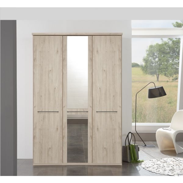 Wiemann Dakar 2 Mirrored Hinged Door Wardrobe in Holm Oak | Wiemann German Wardrobes & Bedroom furniture
