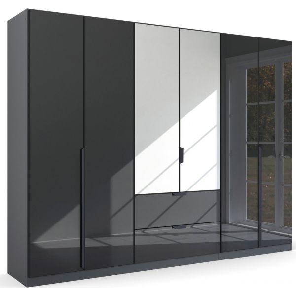 Rauch WardrobesGerman Wardrobe6 doors Combi WardrobeWardrobe with DrawersWardrobe with Mirror Front