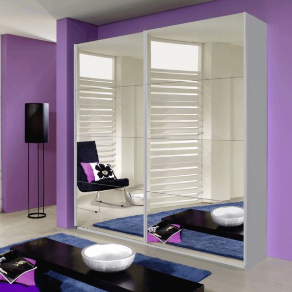 Rauch Miramar Full Mirror Front Sliding Door Wardrobe 