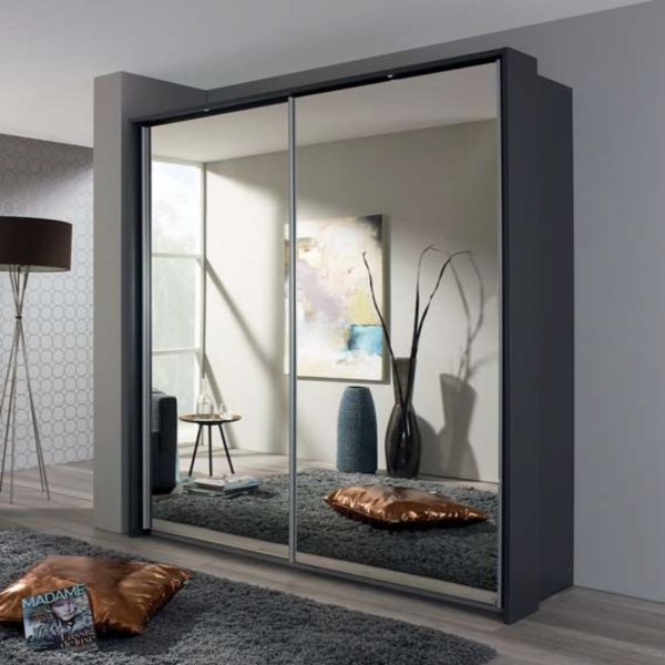 Rauch Sona Full Mirror Front Sliding Door Wardrobe Width 181 Height 210