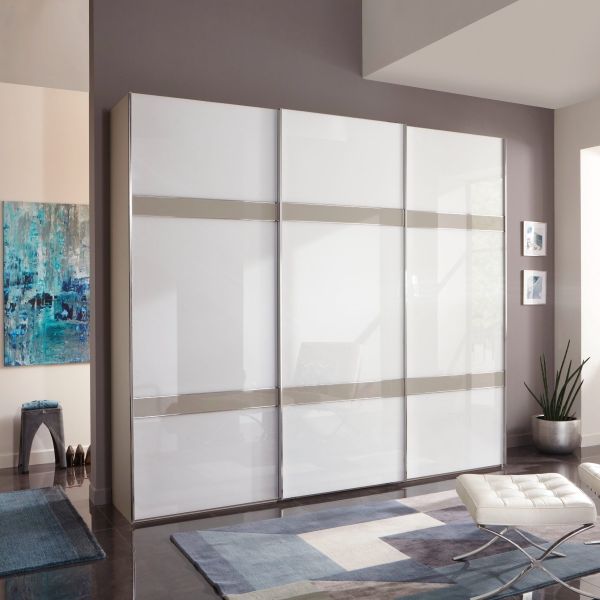 Wiemann Rialto 2.5M Sliding door Wardrobe 2.5M Sliding Door Wardrobe from Wiemann 250CM Sliding Door Wardrobe in whiteWhite Sliding Door Modern Wardrobe2023 Design WardrobeCeiling High Wardrobe