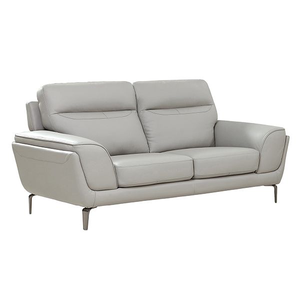 Vitalia cool light grey leather 2 Seater Suite2 Seater leather sofaVida living Vitalia suite Vida Living Leather sofasPetwer leather 2 seater sofa3 Seater leather sofa