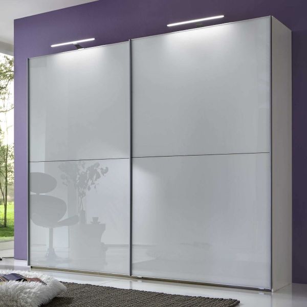 Wiemann Berlin Sliding Door Wardrobe White Glass Front Sliding Door Wardrobe 150CM Sliding Door Wardrobe 1.5M Sliding Door Wardrobe 200CM Sliding Door wardrobe 2.5M Wardrobe 3M Wardrobe with sliding doors