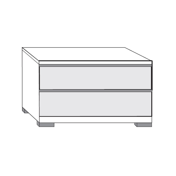 2 Drawer Bedside