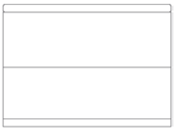 2 Drawer Bedside -  Drawers in carcase colour