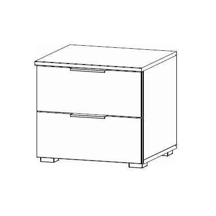 2 Drawer Bedside 