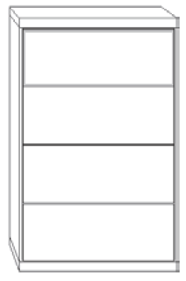 4 Drawer Narrow Chest