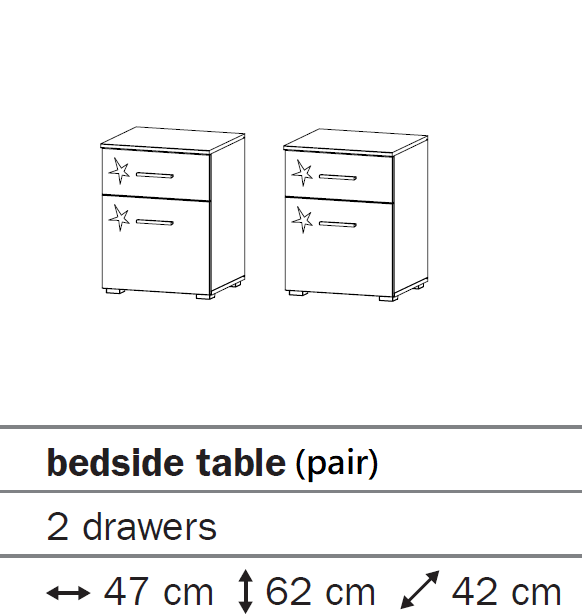 Bedside - Pair