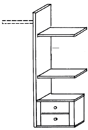 Laundry Shelf Insert 96.4 CM