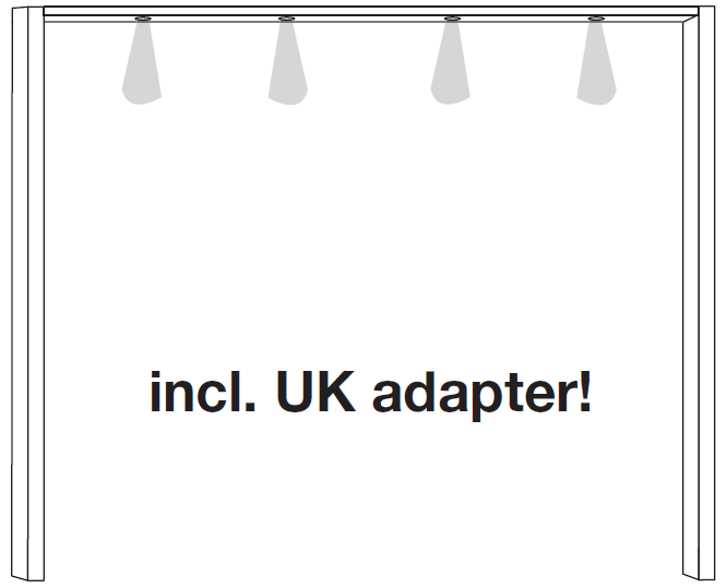 Passpart-Out Frame With Lights W300 H216 Cm