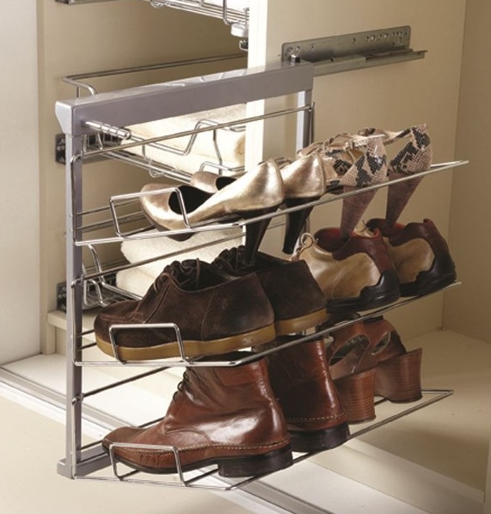 Set of 3 shoe racks