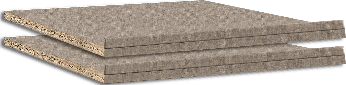 Set of 2 Shelves 45CM