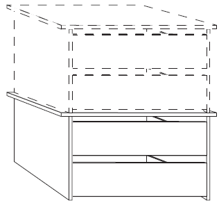 Drawer insert - stackable and height adjustable 96.4